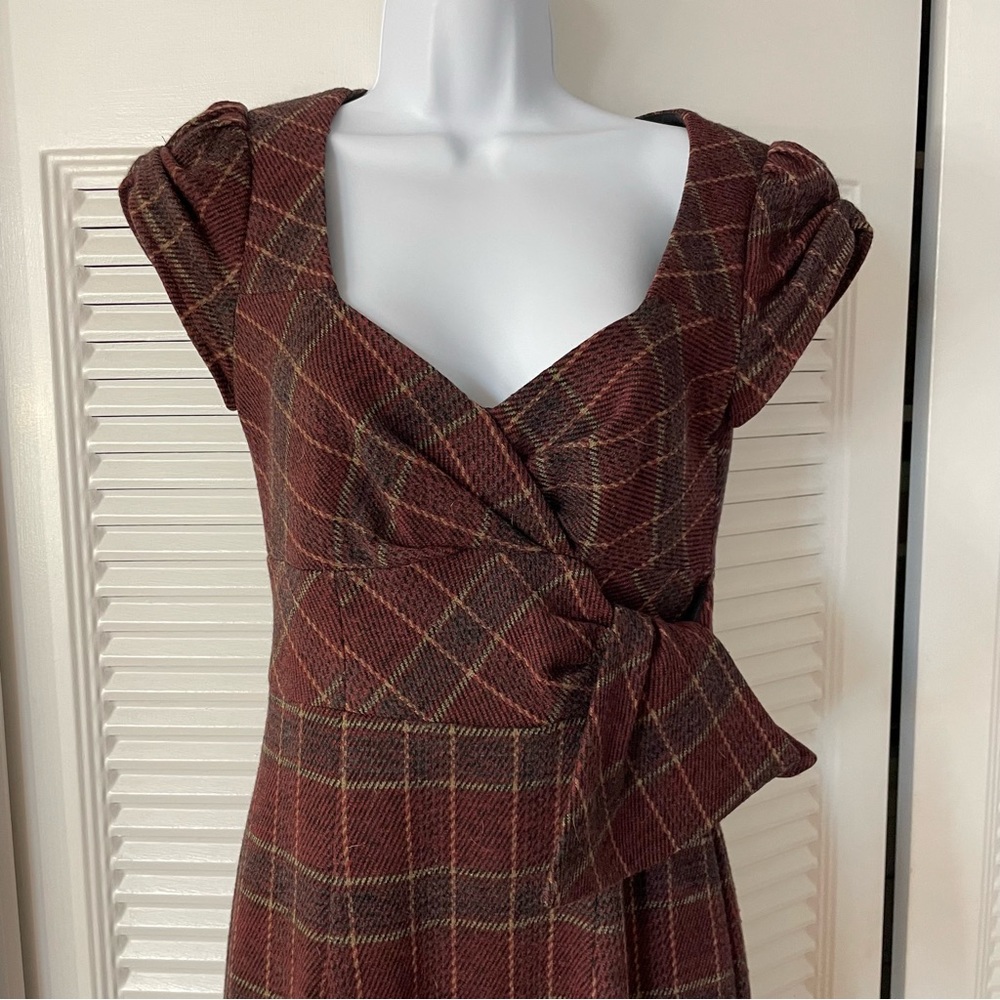 Nanette Lepore Plaid Wool Dress